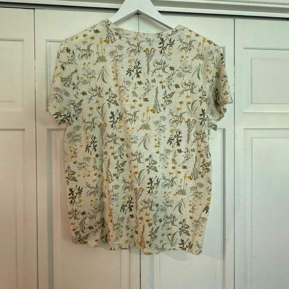 Lucky brand botanical cotton print tshirt size large - Picture 5 of 8